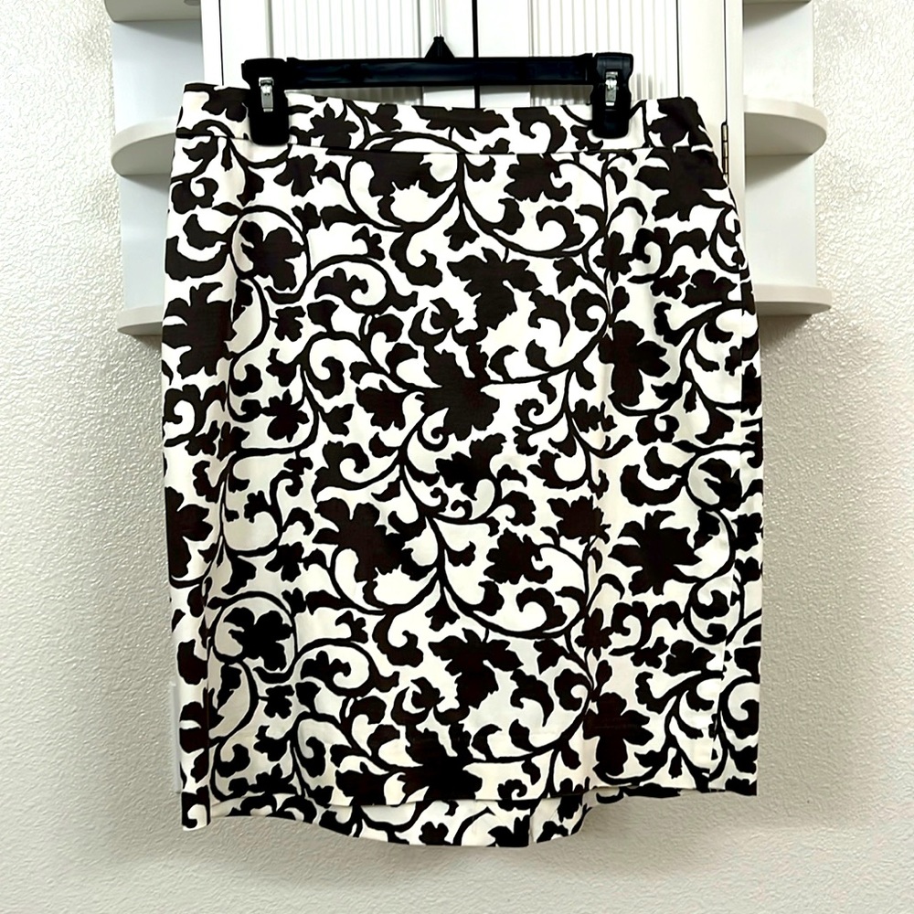 J Crew Patterned Pencil Skirt